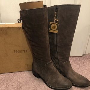 Born Wide Calf Knee-High Boots - Felicia (Grey)